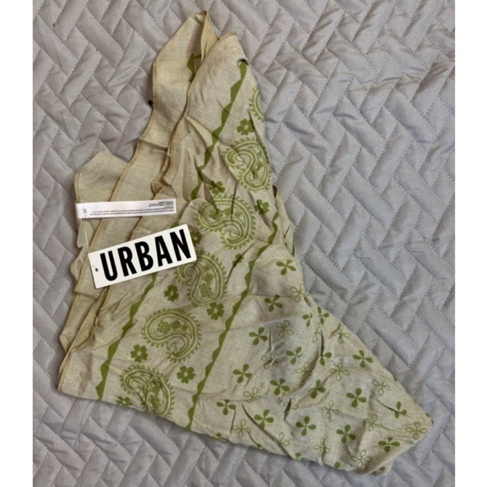 Urban Outfitters Tan and Olive Scarf